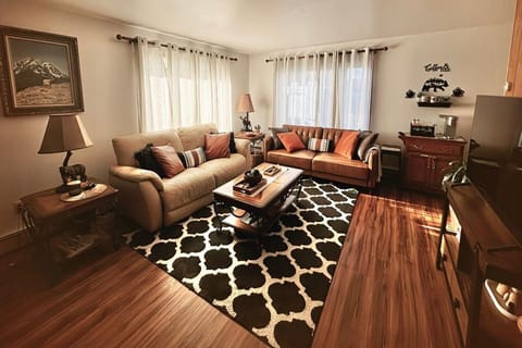Queen Futon couch with topper
Inflatable queen mattress
USB connections