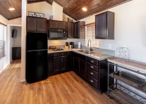 Chateau 2 Bedroom | Private kitchen | Fridge, microwave, stovetop, coffee/tea maker