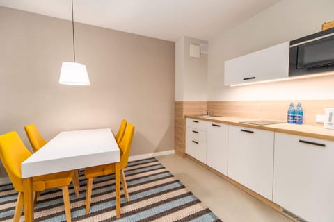 Functional kitchenette.