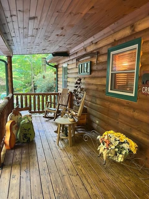 Sit a spell in one of the front porch rocking chairs