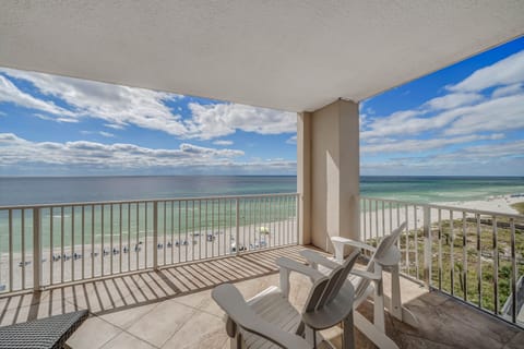Spacious balcony with amazing corner views!