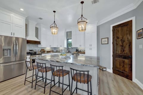 Bar seating for four.