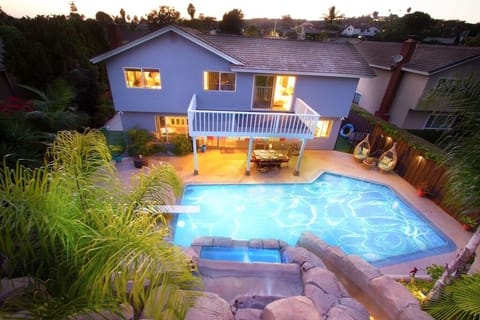 Back of the house from the fire pit up top