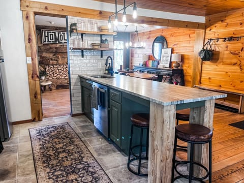 At Solitude, spacious rooms flow seamlessly into one another—creating the perfect layout for groups to gather, cook, dine, and relax all in one welcoming space.