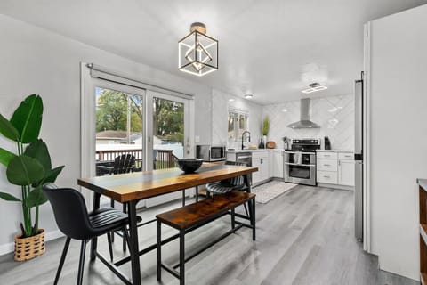 Open and spacious kitchen and dining area!