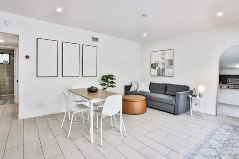 Bright open space for meals, conversation, and relaxing indoors.