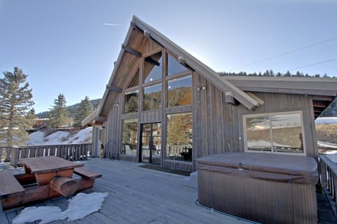 Peace Like A River Cabin faces east, so enjoy the sunrise!