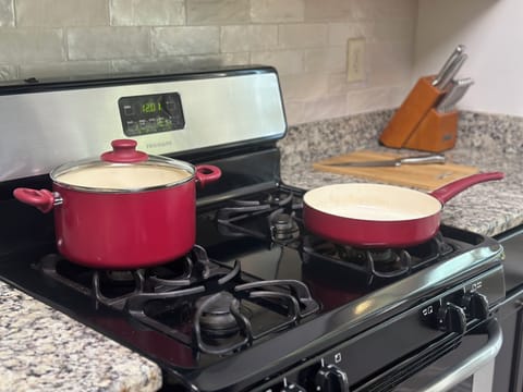 You can cook up a feast for your guests in our fully stocked chef's kitchen.