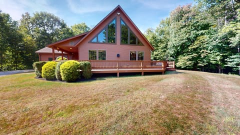 View of the house from the side yard.