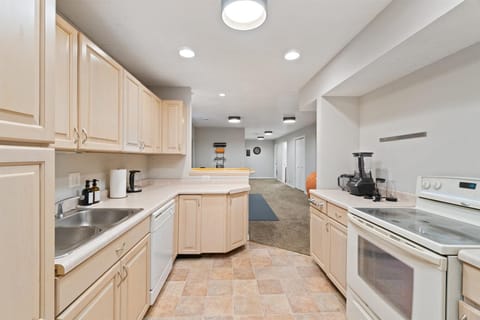 Kitchenette located near the gym area