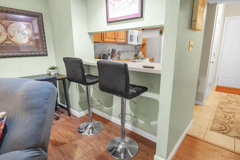 Bar Stools and Work Area