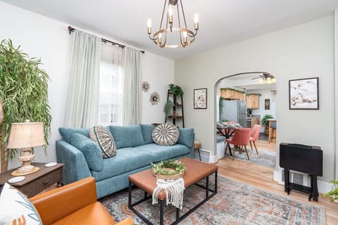 Cozy sleeper sofa for a peaceful stay.