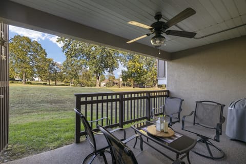 Covered Patio Overlooking the Golf Course