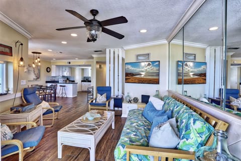 Living Room Area with Large TV