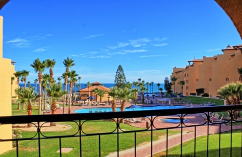 view from the balcony