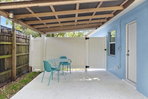 Great Private Patio Space with Access from Kitchen or Front Walkway