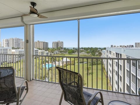 Back Patio View with peekaboo beach and ocean