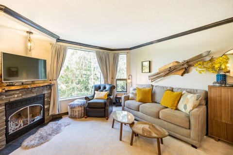 Welcome to The Marquise. Everything you need is here.  A beautiful living room, a nice and cozy bed and a warm, gas fireplace! Use the great ameneties: pool, hot tub, sauna+gym! What more could you need to have the best holiday with your loved ones?