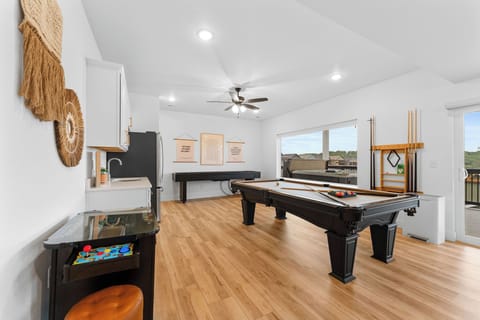 Show off your billiards skills with this beautiful pool table