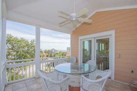 Ocean View Porch off Kitchen and Living Room 