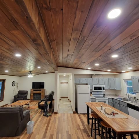 View toward the entry from the garage.