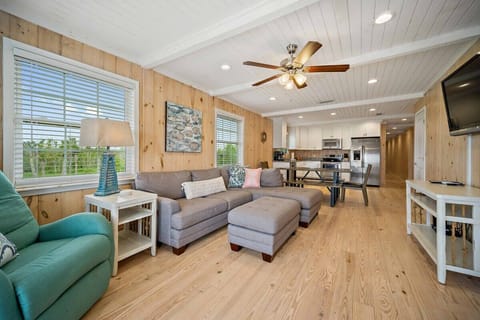 Spacious living area with open floorplan.