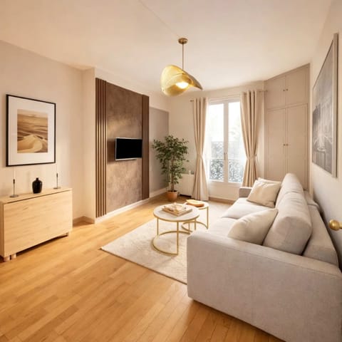 Perfect living room for families and friends, with TV and WiFi