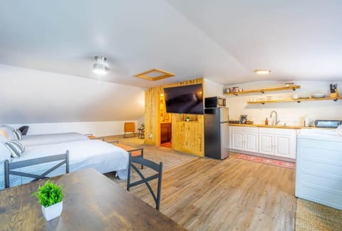 Room 1A: Double Queen Room with Full Kitchenette