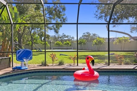 Meet Our Resident Flamingo — A Beloved Backyard Fixture