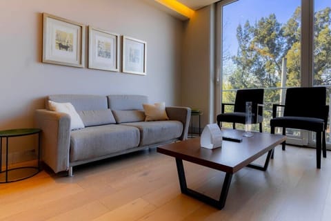 Sophisticated Living Area with Tranquil Views