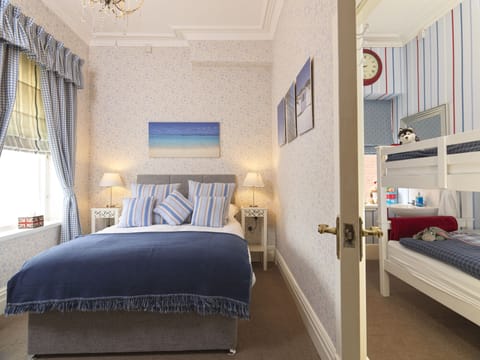 Luxury Family Room | Egyptian cotton sheets, individually decorated, iron/ironing board