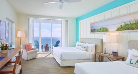 Room, 2 Queen Beds, Oceanfront (Paradise ) | Premium bedding, pillowtop beds, in-room safe, desk