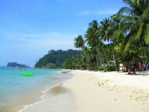 Beach nearby, white sand