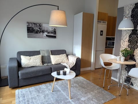 Apartment, 1 Bedroom | Living area | 47-inch flat-screen TV with cable channels