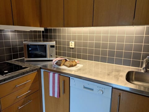 Apartment, 1 Bedroom | Private kitchen | Full-size fridge, microwave, stovetop, dishwasher