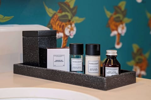 Desk, laptop workspace, blackout drapes, free WiFi