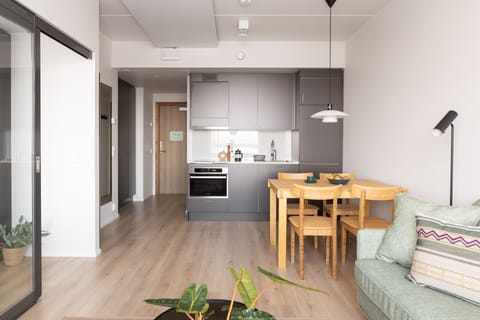 Desk, laptop workspace, blackout drapes, soundproofing