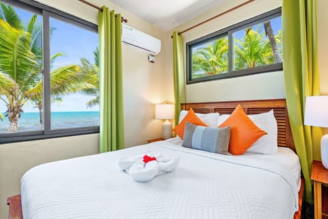 Superior Bungalow, 2 Bedrooms, Balcony, Beachfront | Premium bedding, in-room safe, blackout drapes, free WiFi