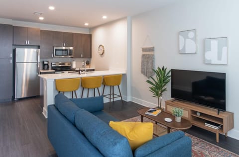 Apartment | Living area | 43-inch Smart TV with digital channels