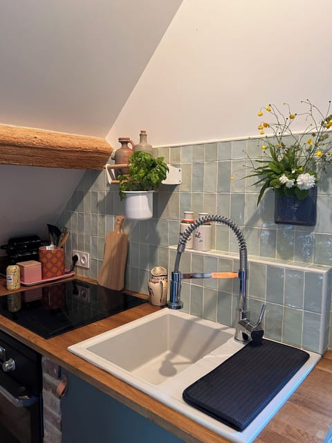 Deluxe Apartment, Valley View, Annex Building | Private kitchen | Highchair