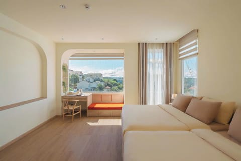 Deluxe Room, 2 Queen Beds | Premium bedding, individually furnished, desk, blackout drapes