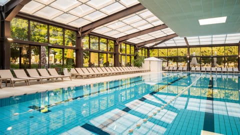 3 indoor pools, seasonal outdoor pool