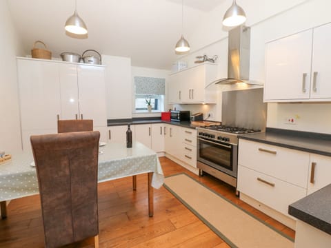 Fridge, dishwasher, electric kettle, toaster