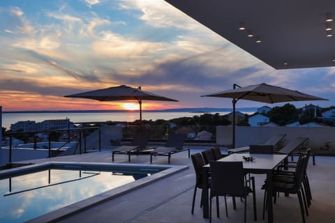 Luxury Villa, 4 Bedrooms, Private Pool, Sea View | Terrace/patio