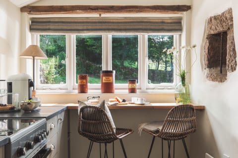 Fridge, dishwasher, electric kettle, toaster