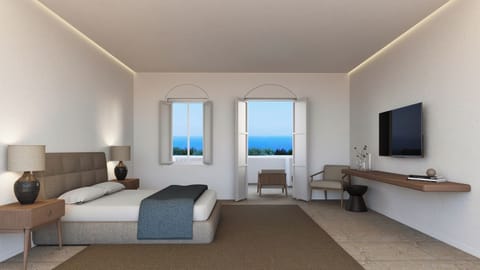 Premium Double with Sea View | Premium bedding, minibar, in-room safe, laptop workspace