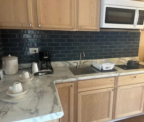 Signature Double Room | Private kitchen | Stovetop, cookware/dishes/utensils, freezer