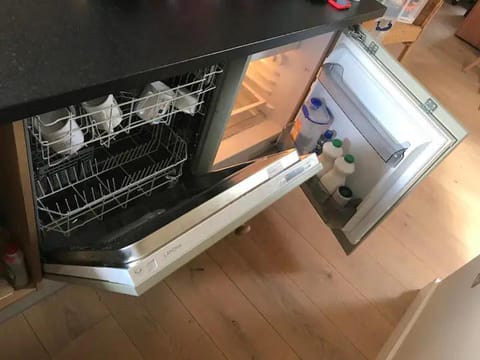 Apartment | Private kitchen | Fridge, microwave, stovetop, dishwasher