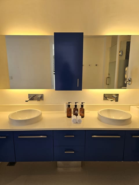 Panoramic Studio Suite | Bathroom | Separate tub and shower, hair dryer, bathrobes, slippers