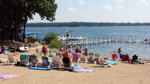 Private beach, white sand